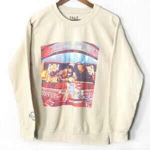 A Tribe Called Quest Sweatshirt Cream Size Small Hip Hop Graphic Streetwear